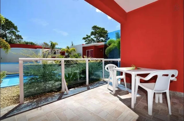Agua Del Caribe Sosua Apartment Terrace view pool